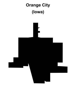Orange City (Iowa) boş ana hat haritası