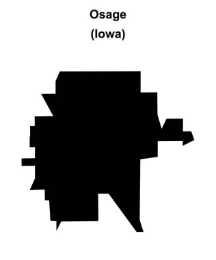 Osage (Iowa) boş ana hat haritası