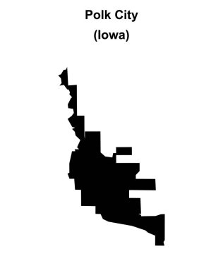 Polk Şehri (Iowa) boş ana hat haritası