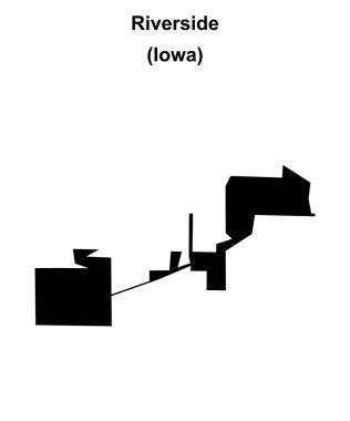 Riverside (Iowa) boş ana hat haritası