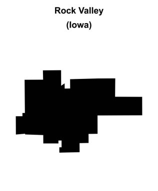 Rock Valley (Iowa) boş ana hat haritası