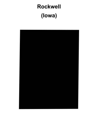 Rockwell (Iowa) boş ana hat haritası