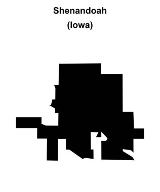 Shenandoah (Iowa) boş ana hat haritası