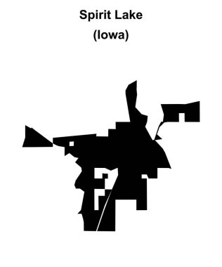 Ruh Gölü (Iowa) boş ana hat haritası