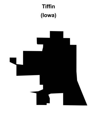Tiffin (Iowa) boş ana hat haritası