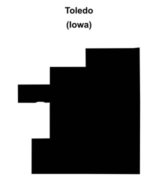 Toledo (Iowa) boş ana hat haritası