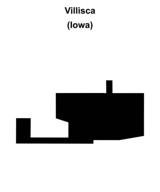 Villisca (Iowa) boş ana hat haritası