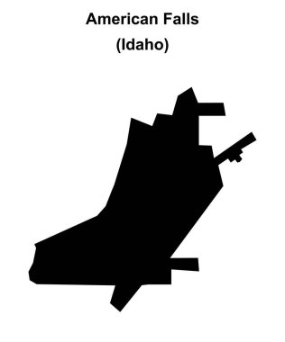 American Falls (Idaho) boş ana hat haritası