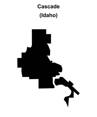 Cascade (Idaho) boş ana hat haritası