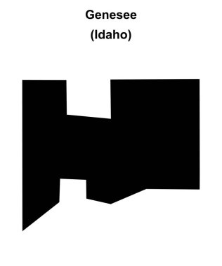 Genesee (Idaho) boş ana hat haritası