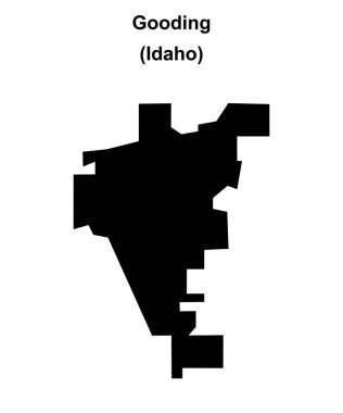 Gooding (Idaho) boş ana hat haritası