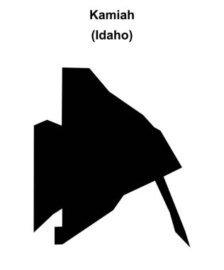 Kamiah (Idaho) boş ana hat haritası