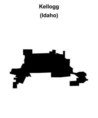 Kellog (Idaho) boş ana hat haritası