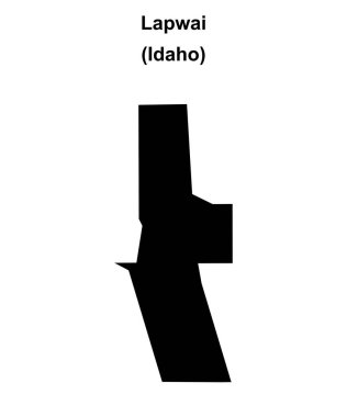 Lapwai (Idaho) boş ana hat haritası