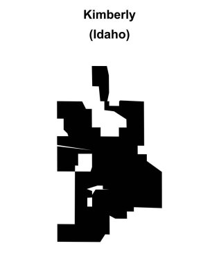Kimberly (Idaho) boş ana hat haritası