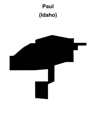 Paul (Idaho) boş ana hat haritası