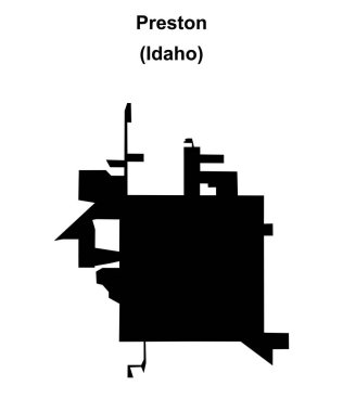 Preston (Idaho) boş ana hat haritası