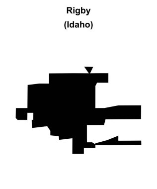 Rigby (Idaho) boş ana hat haritası