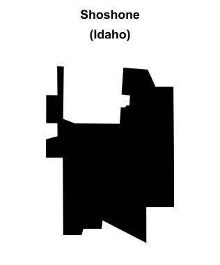 Shoshone (Idaho) boş ana hat haritası