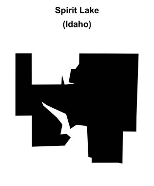 Ruh Gölü (Idaho) boş ana hat haritası