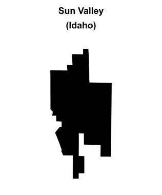 Güneş Vadisi (Idaho) boş ana hat haritası