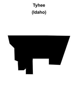 Tyhee (Idaho) boş ana hat haritası