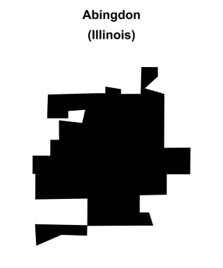 Abingdon (Illinois) boş ana hat haritası