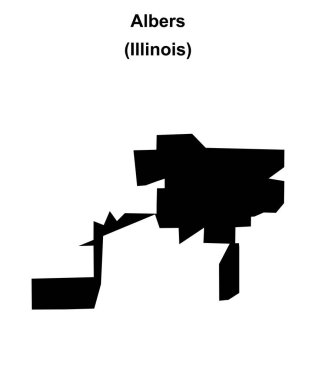 Albers (Illinois) boş ana hat haritası