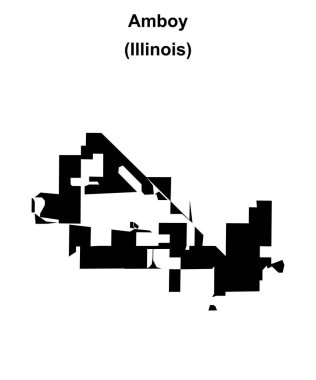 Amboy (Illinois) boş ana hat haritası