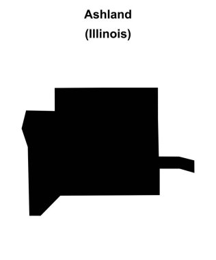 Ashland (Illinois) boş ana hat haritası