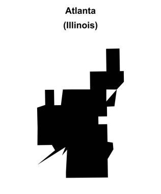 Atlanta (Illinois) boş ana hat haritası