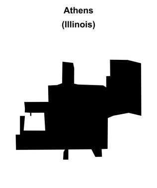 Atina (Illinois) boş ana hat haritası
