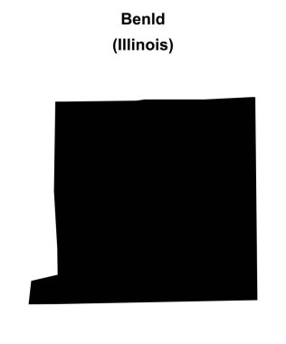 Benld (Illinois) boş ana hat haritası