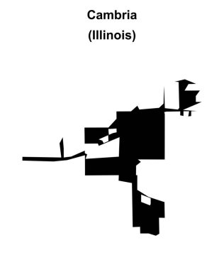 Cambria (Illinois) boş ana hat haritası