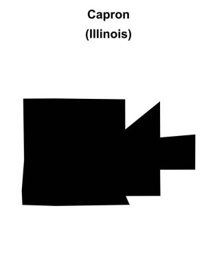 Capron (Illinois) boş ana hat haritası