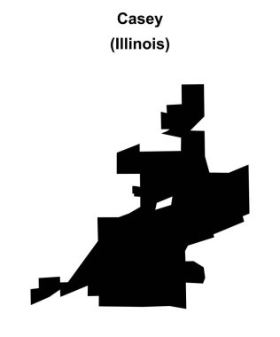 Casey (Illinois) boş ana hat haritası