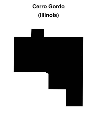 Cerro Gordo (Illinois) boş ana hat haritası