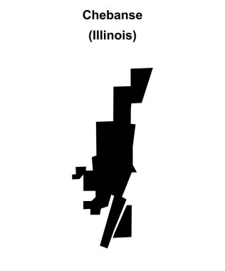 Chebanse (Illinois) boş ana hat haritası