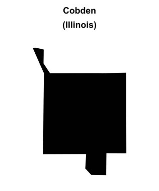 Cobden (Illinois) boş ana hat haritası
