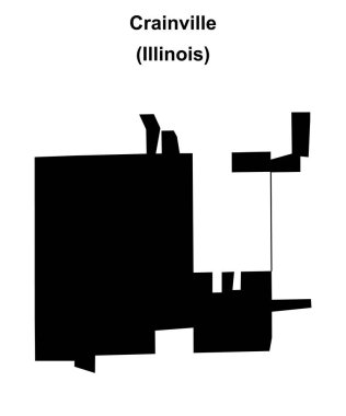Crainville (Illinois) boş ana hat haritası