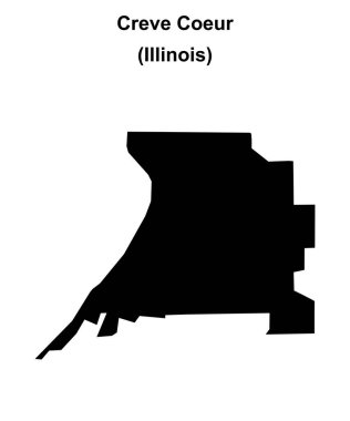 Creve Coeur (Illinois) boş ana hat haritası