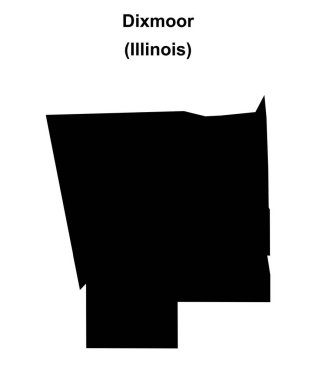Dixmoor (Illinois) boş ana hat haritası