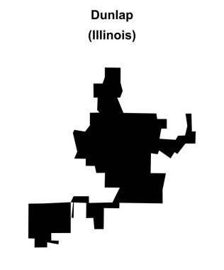 Dunlap (Illinois) boş ana hat haritası