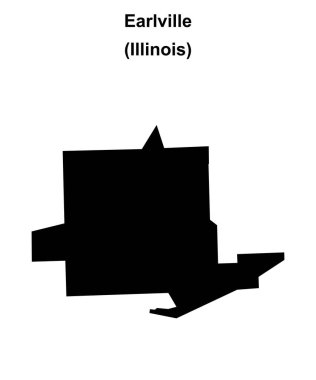Earlville (Illinois) boş ana hat haritası