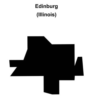 Edinburg (Illinois) boş ana hat haritası