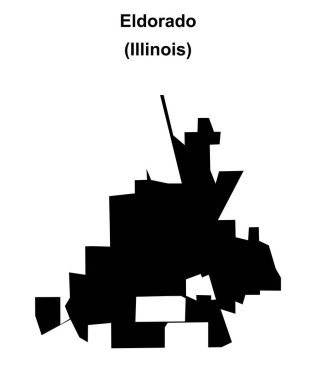 Eldorado (Illinois) boş ana hat haritası