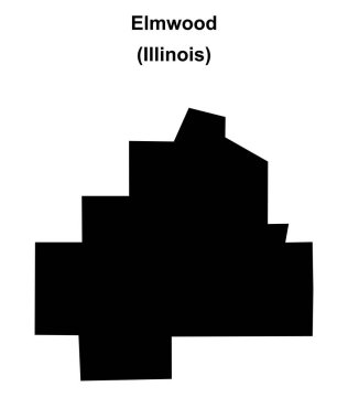 Elmwood (Illinois) boş ana hat haritası