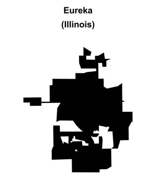 Eureka (Illinois) boş ana hat haritası