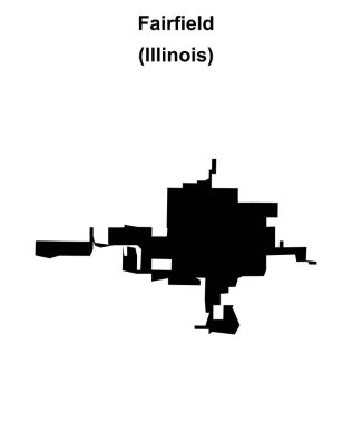 Fairfield (Illinois) boş ana hat haritası