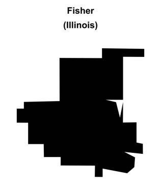 Fisher (Illinois) boş ana hat haritası